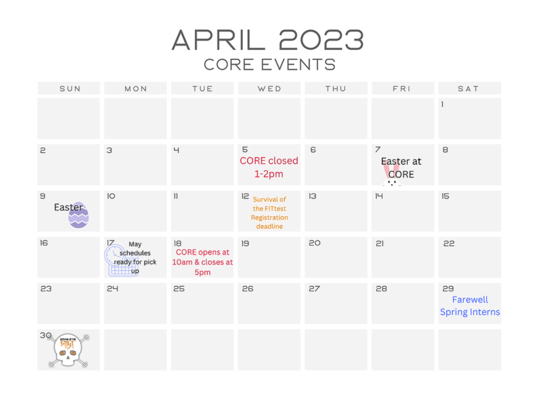 April core events