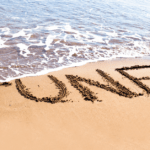 June banner beach sand